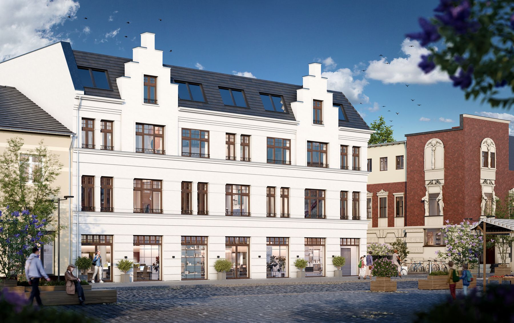 VIKTOR1A Außenansicht am Kranoldplatz (Visualisierung)